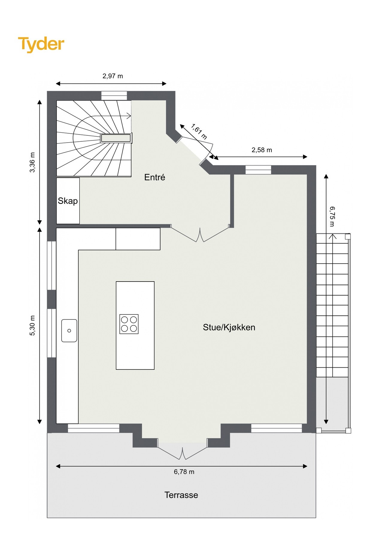 Plantegning - 1. etasje. Galleribilde