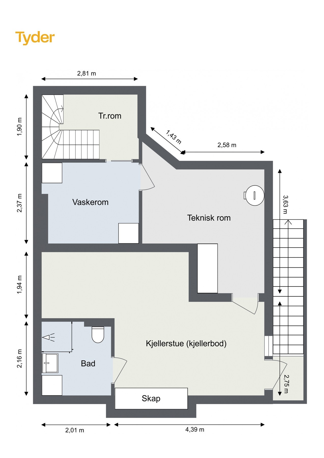 Plantegning - Kjeller. Galleribilde