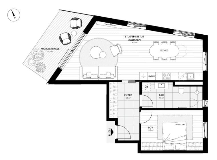 Plantegning Galleribilde