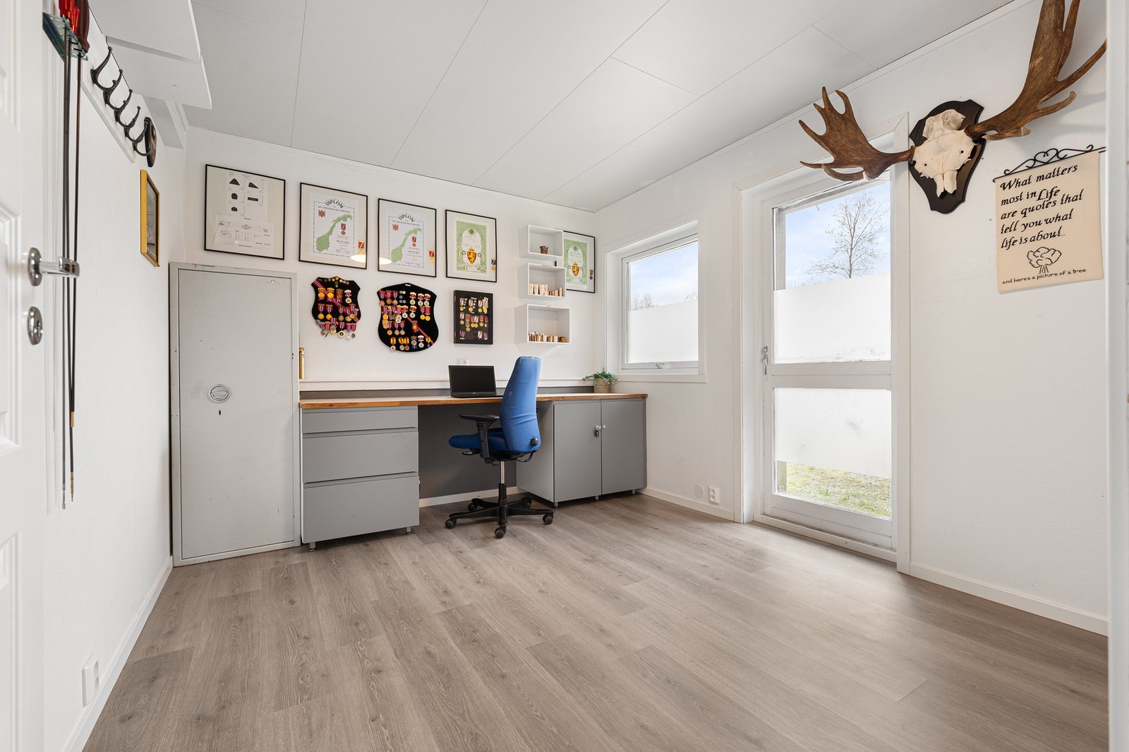 Det tredje soverommet har utgang til terrenget mot sør Galleribilde