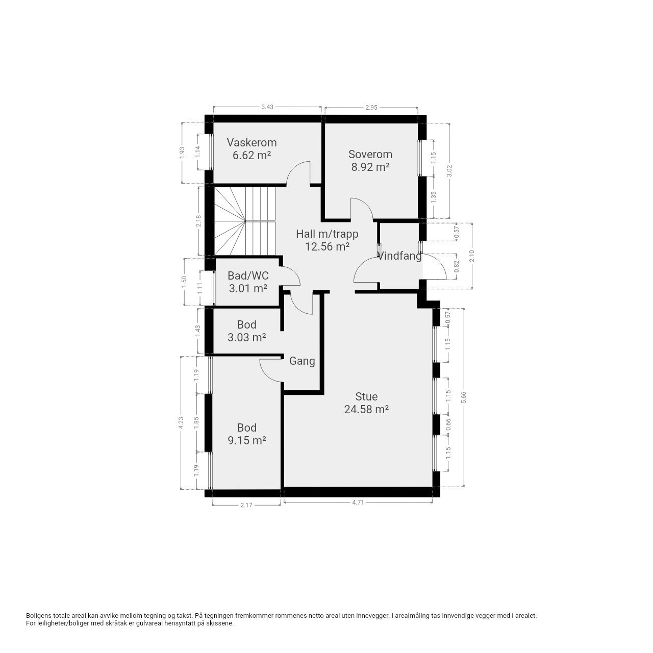 Plantegning underetasje Galleribilde