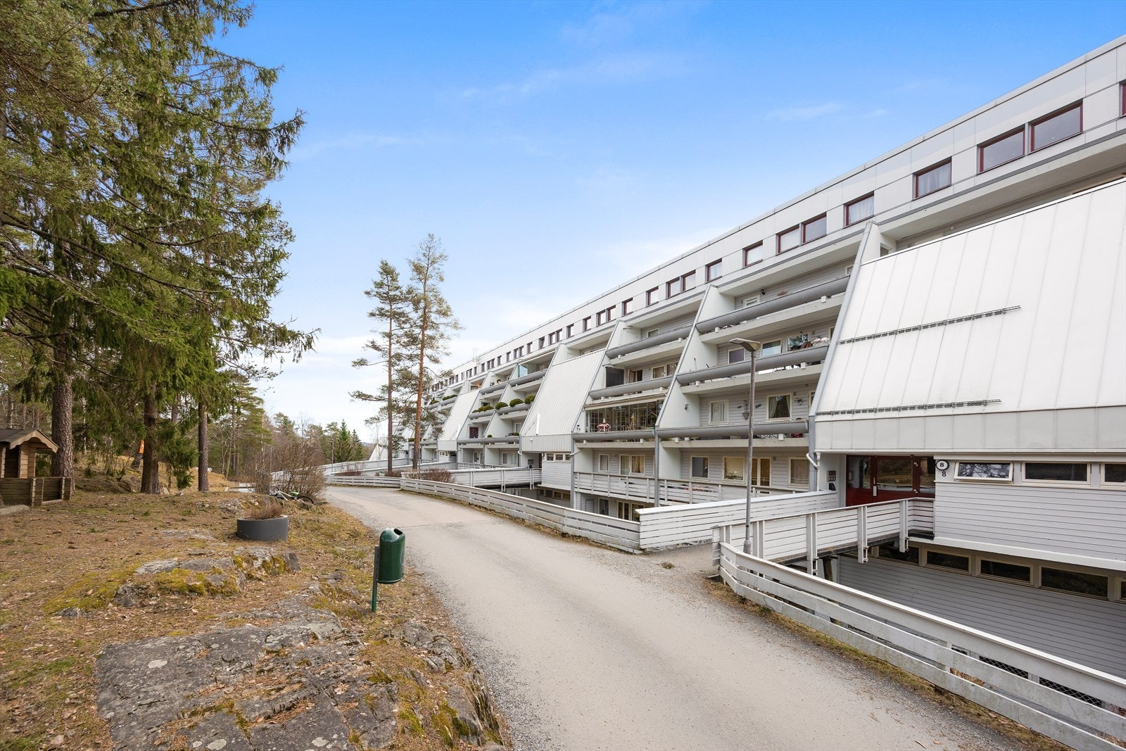 Området byr på gode turmuligheter med umiddelbar nærhet til skog og mark Galleribilde