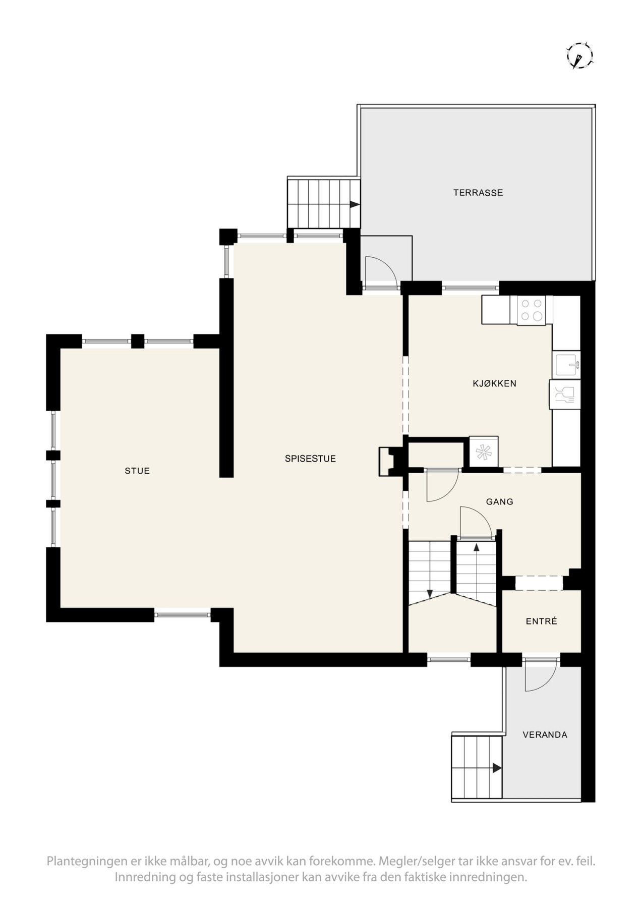 Plantegning: 1.etasje Galleribilde