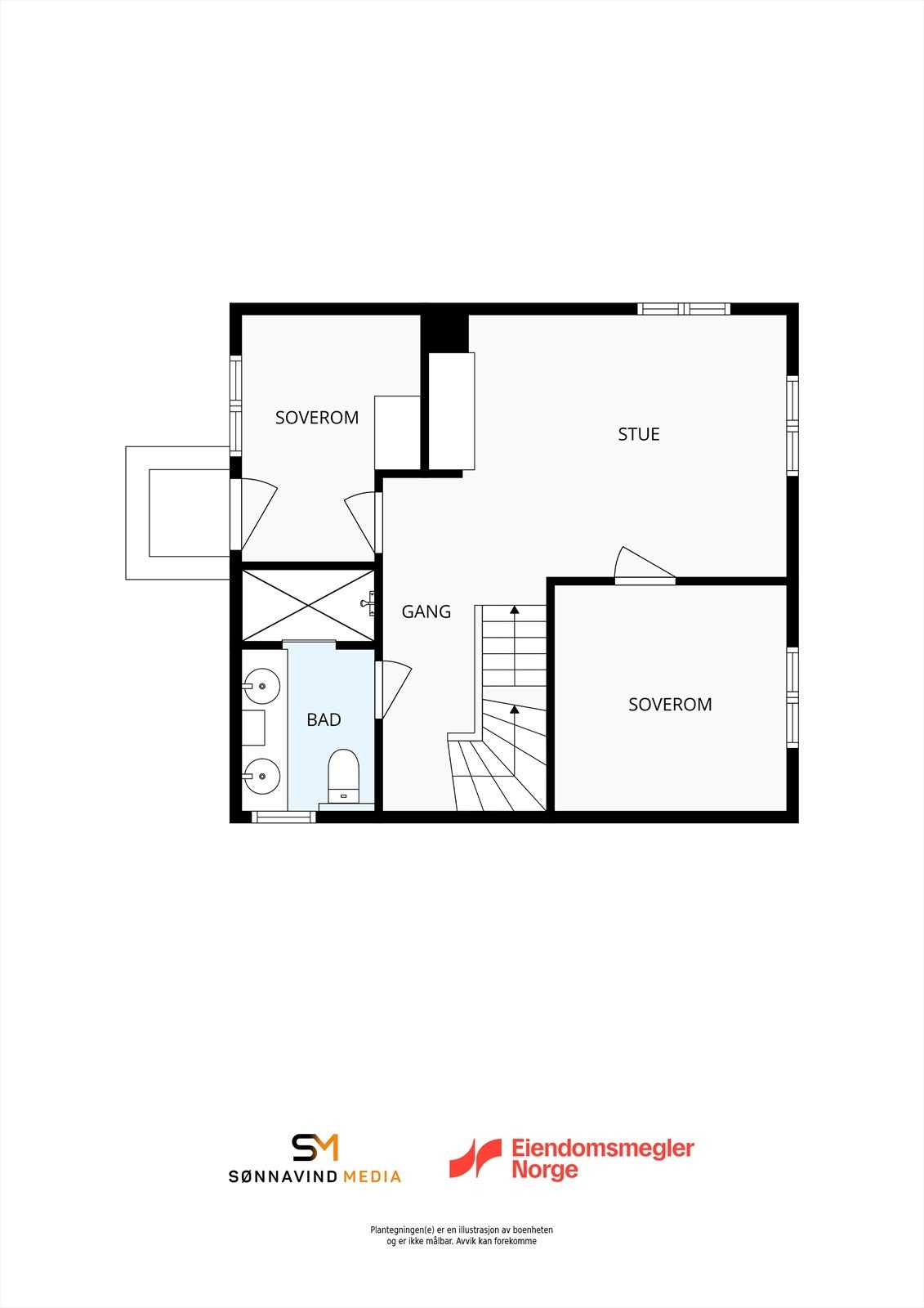 Plantegning 2. etasje Galleribilde