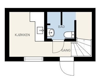 Planløsning 1. etg Galleribilde