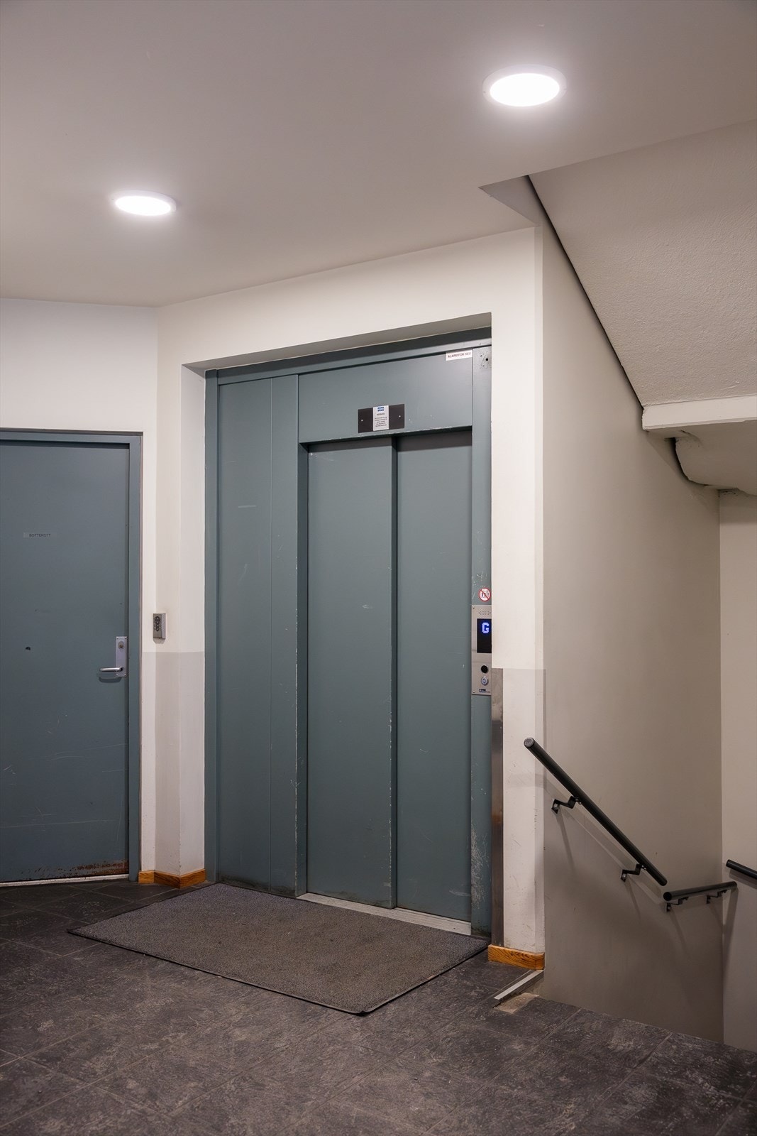 Heisadkomst til leilighetsplan. Galleribilde