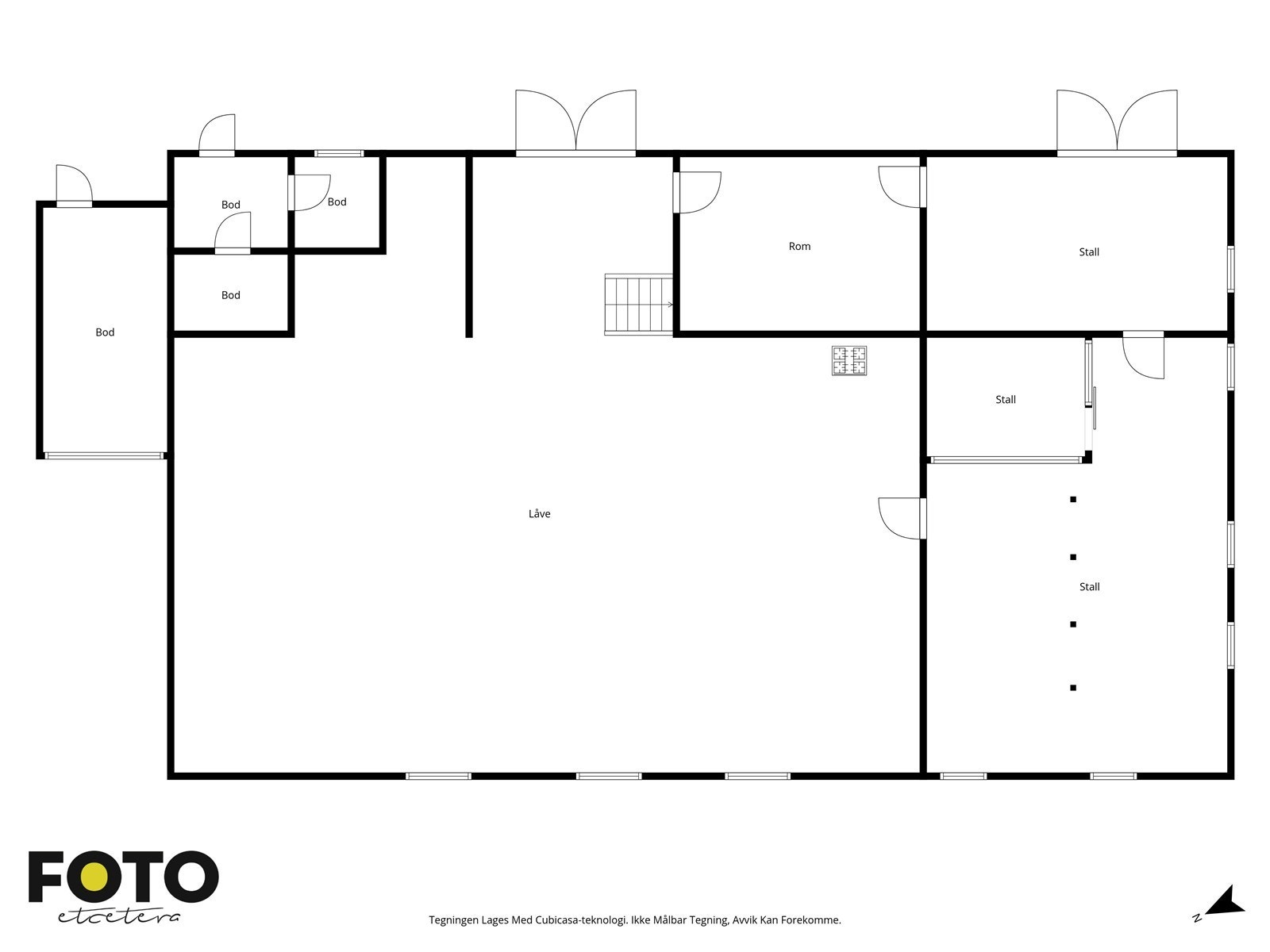 Plantegning Låve Galleribilde