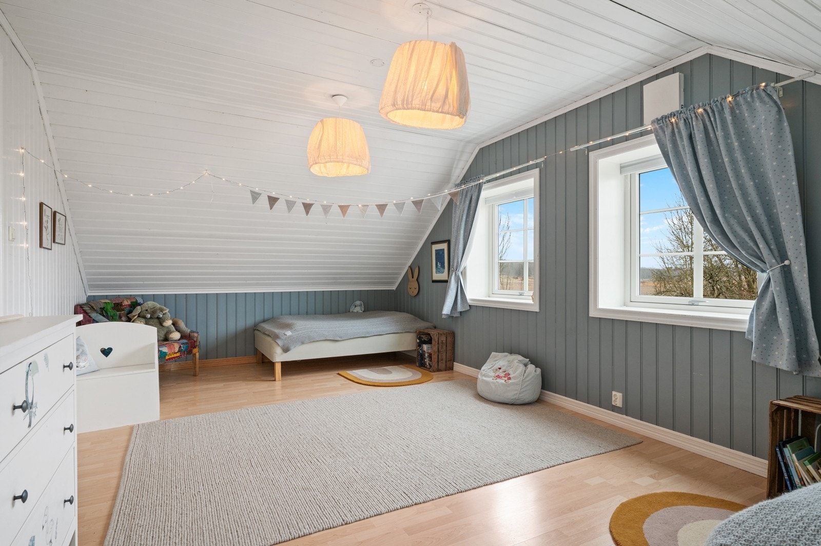 Nye vinduer fra 2021 slipper inn godt med dagslys. Galleribilde