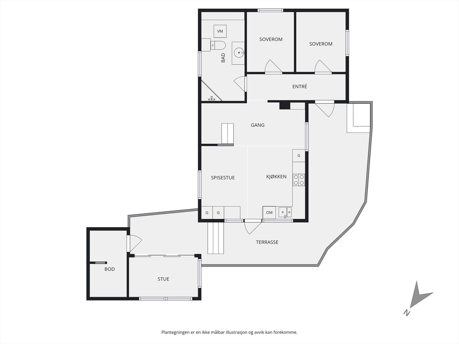 Planskisse | Hovedetasje Galleribilde