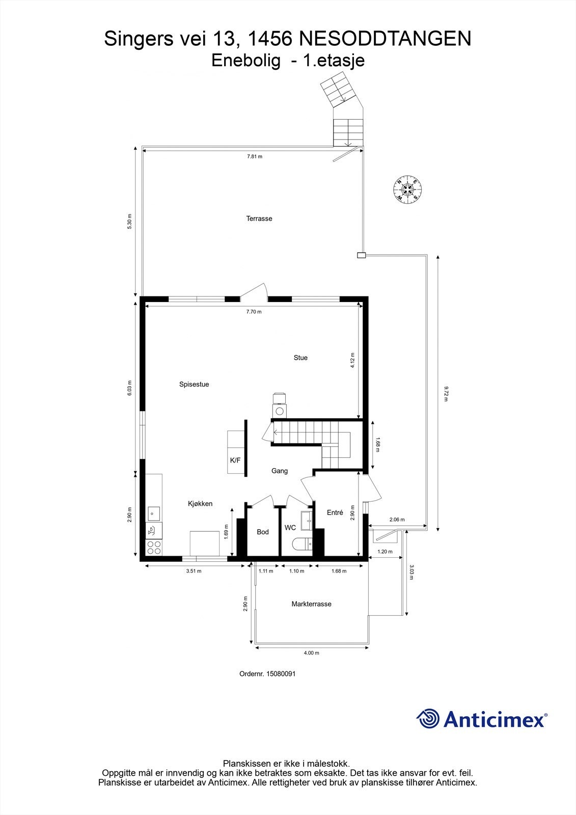 Plantegning 1.etasje Galleribilde