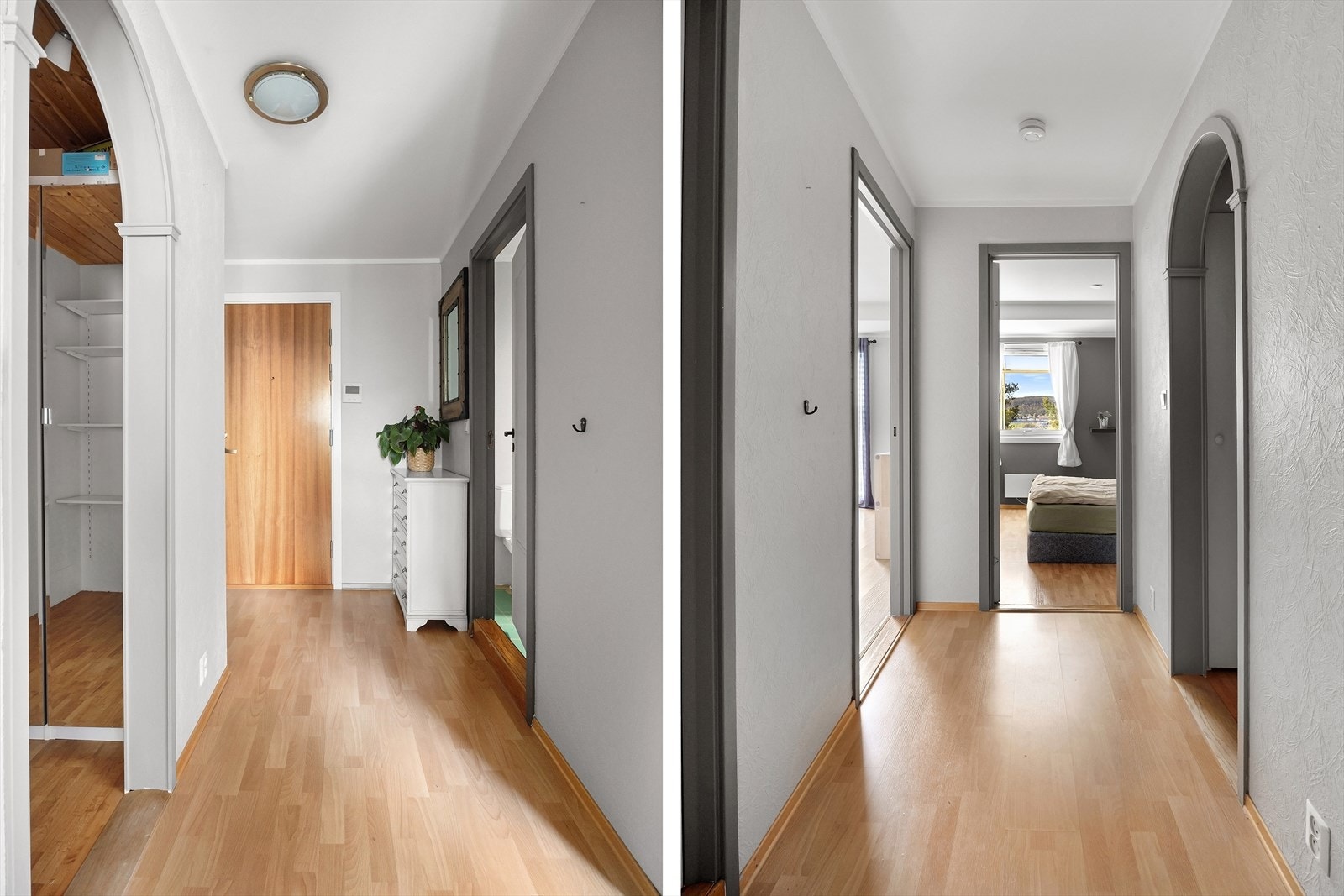 Du ønskes velkommen inn i en romslig entré. Galleribilde