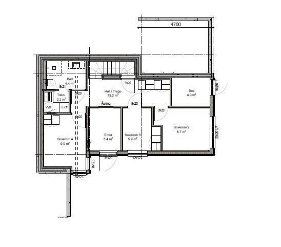 Planløsning 1. etasje Galleribilde