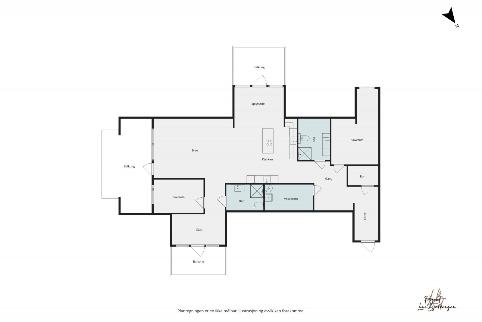 Plantegning Galleribilde
