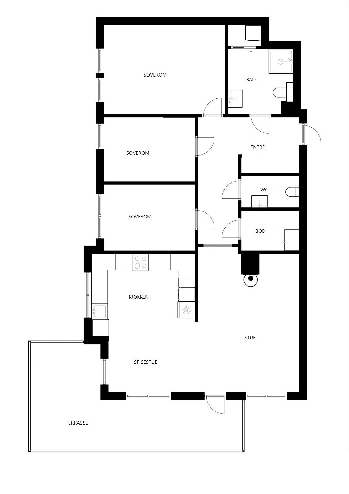 Plantegning Galleribilde