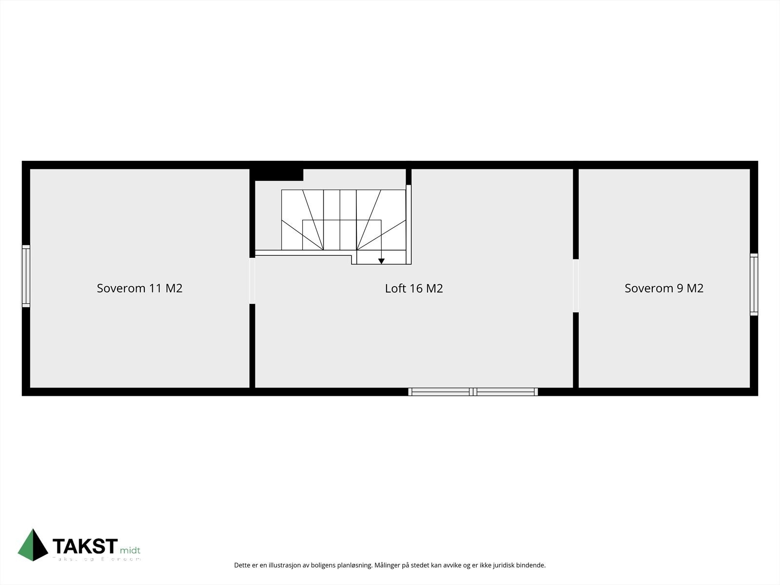 Plantegning loft. Galleribilde