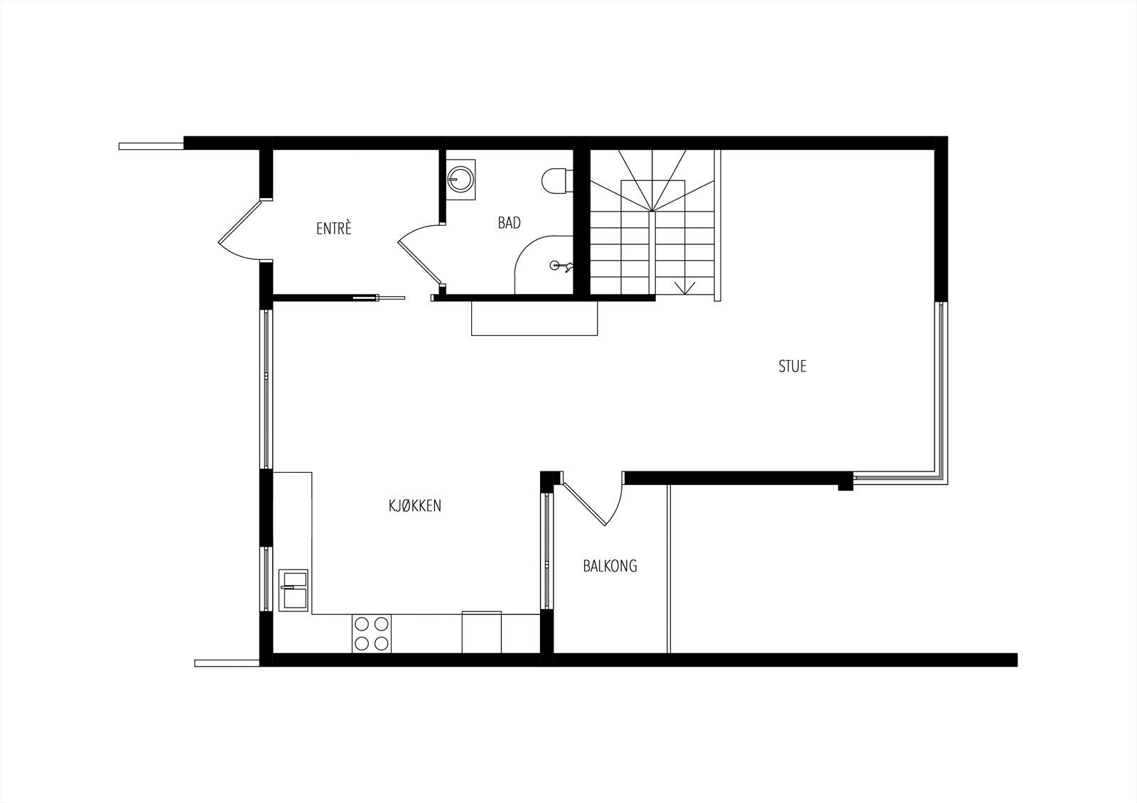 Plantegning 2.etg Galleribilde