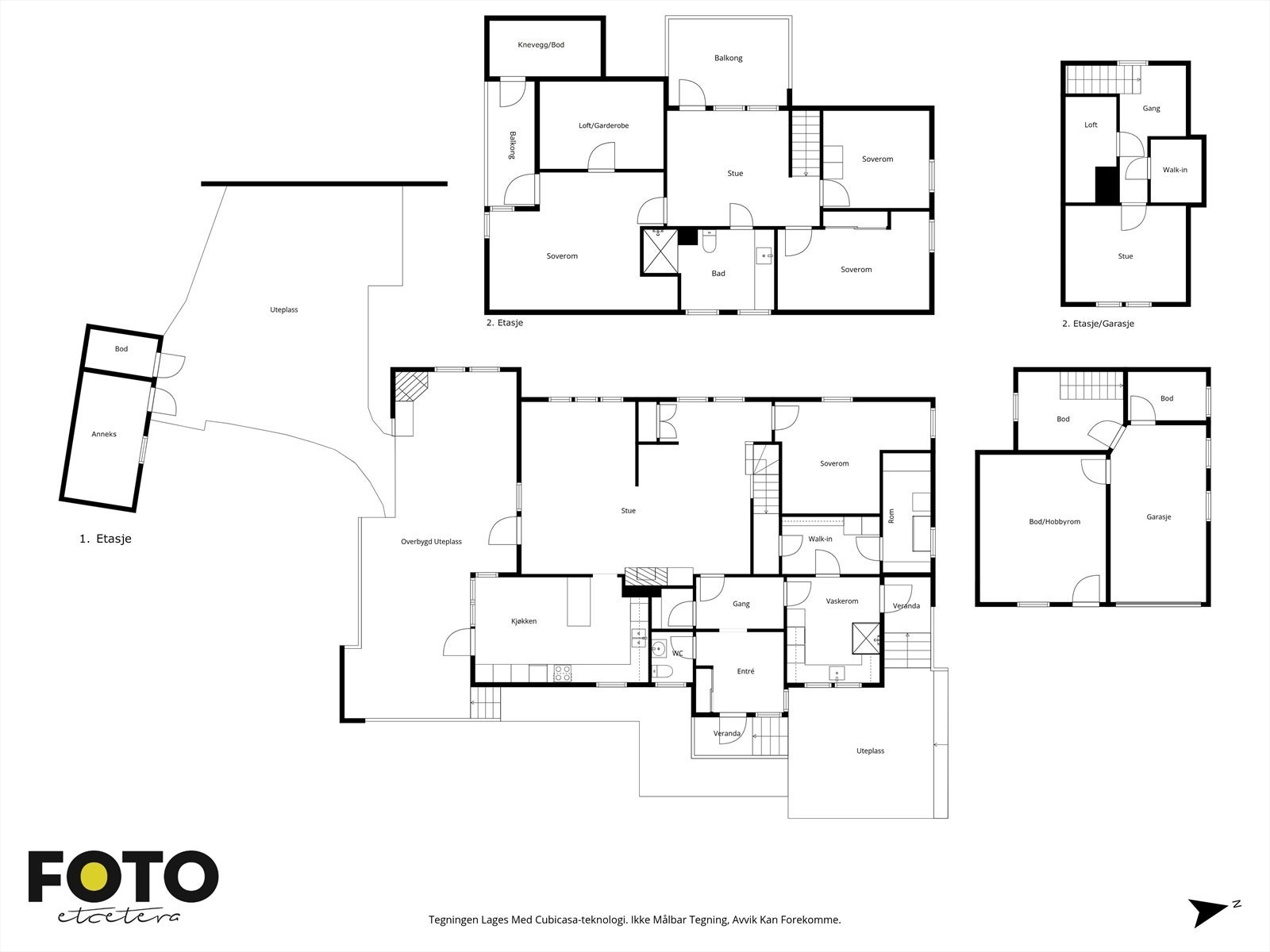 Veiledende plantegning av eiendommen og samtlige plan- Ikke målbar Galleribilde