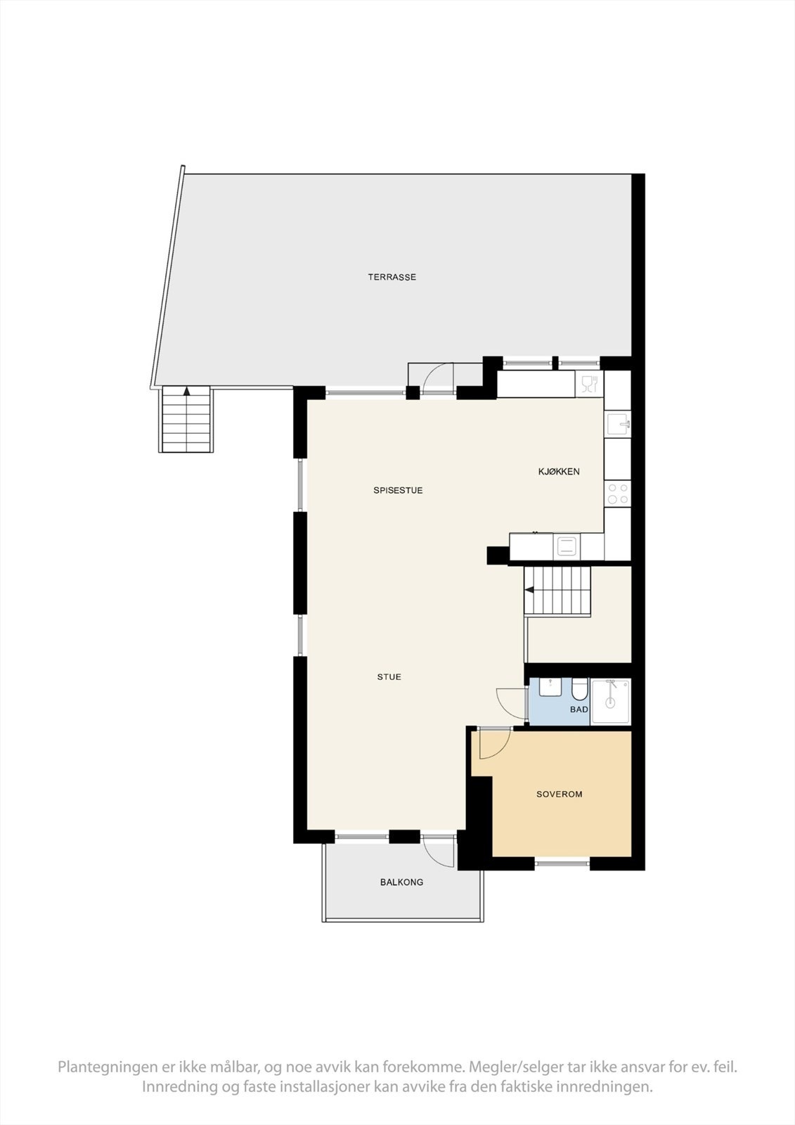 Plantegning 1. etasje Galleribilde