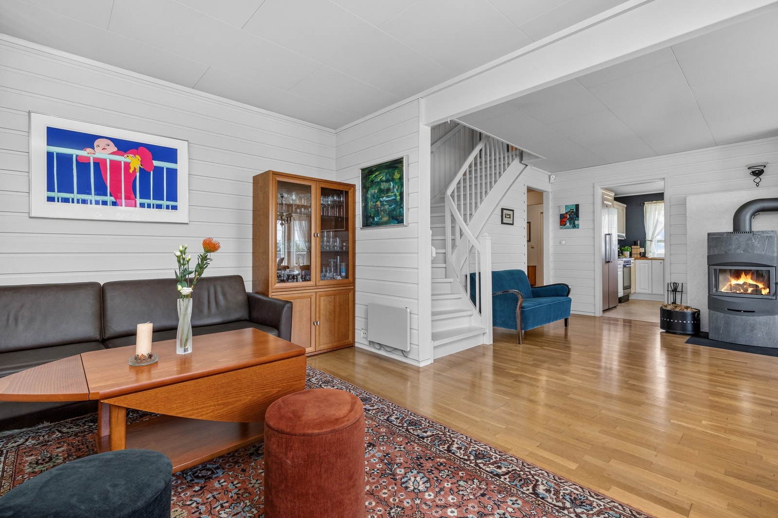 Peisen er fra 2010 og er rent brennende Galleribilde