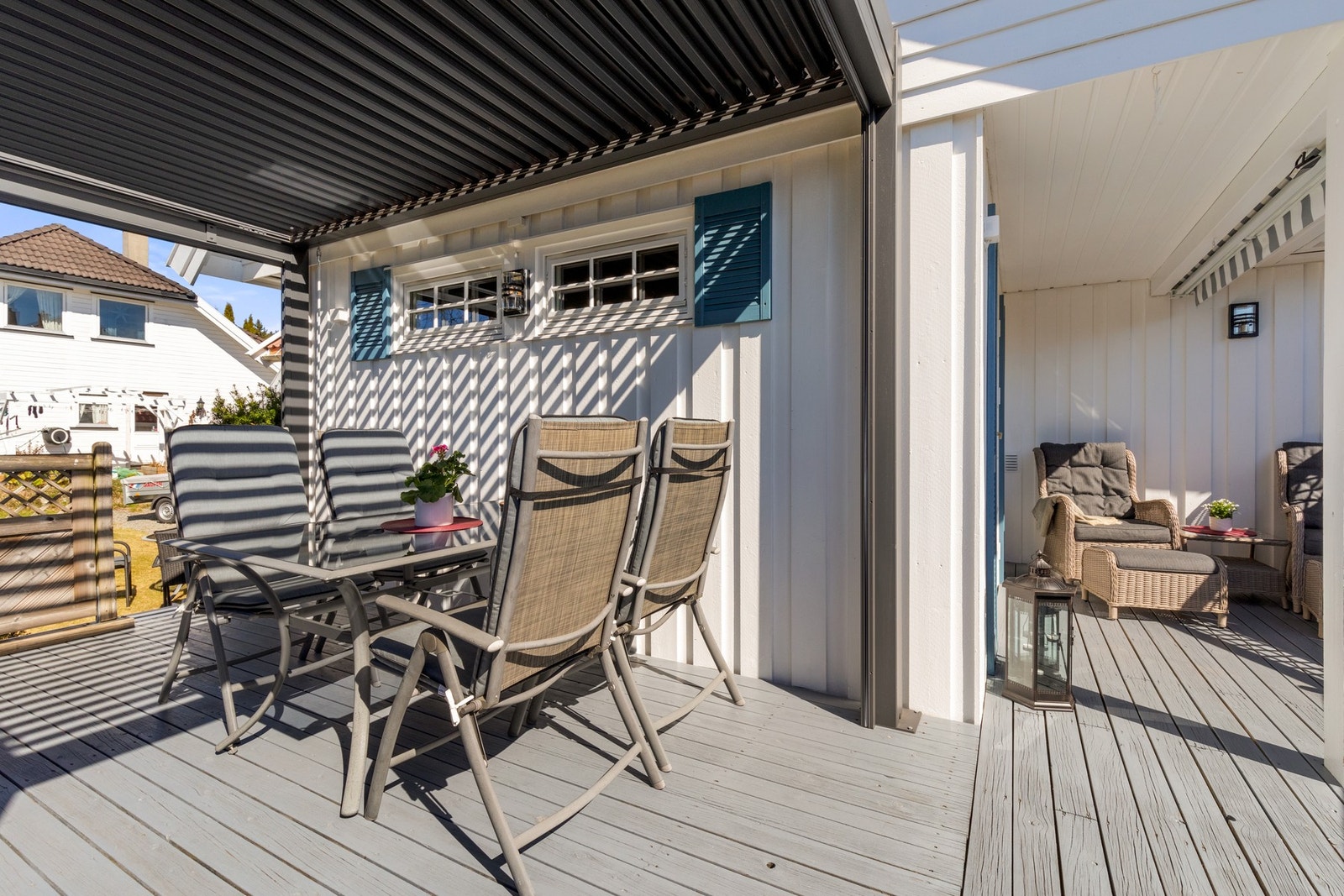 Pergola på terrasse Galleribilde
