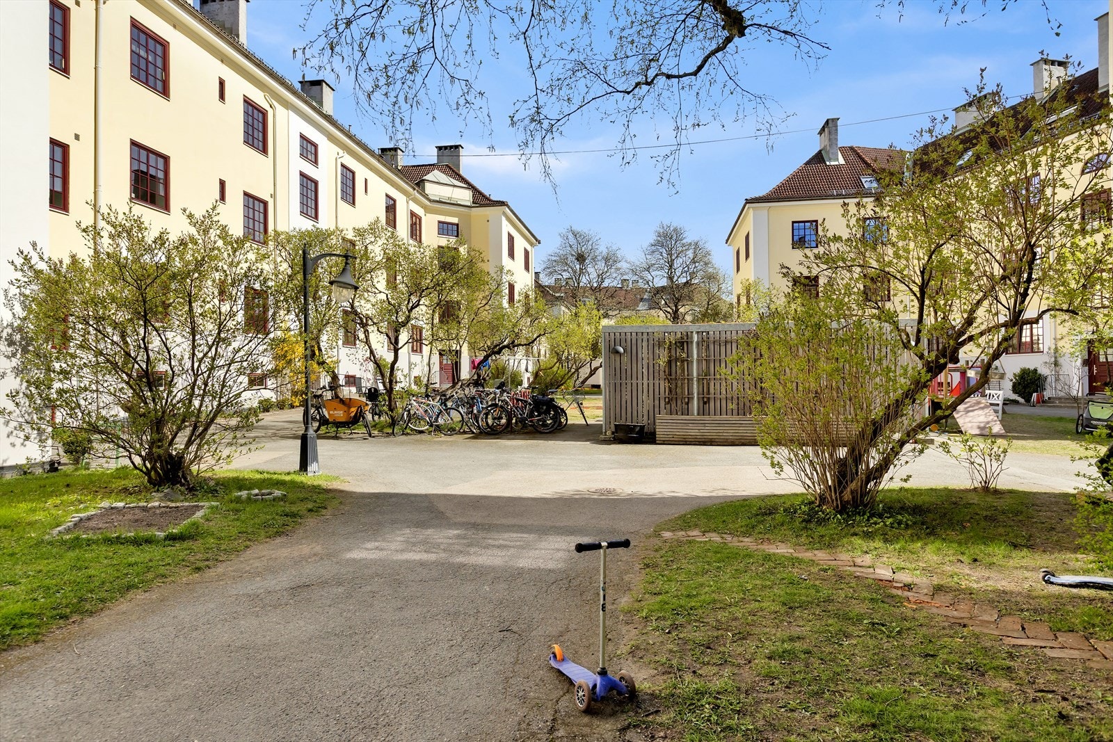 Det er sykkelparkering. Galleribilde