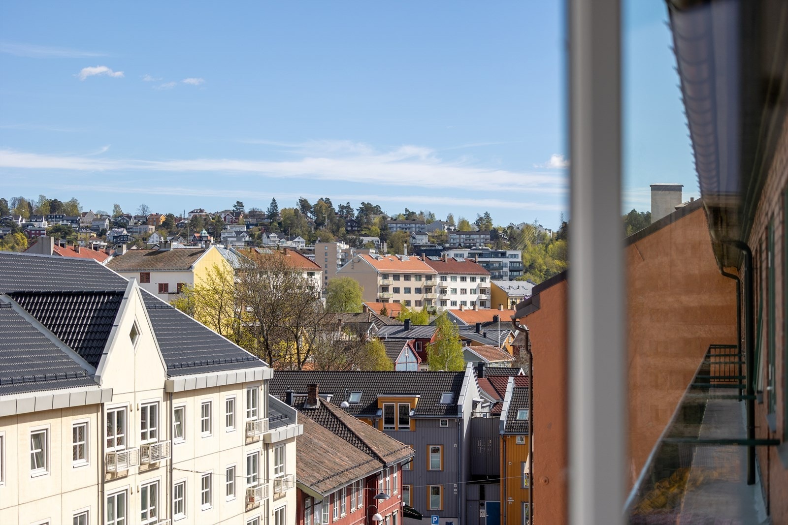 Utsyn fra brannbalkongen. Galleribilde