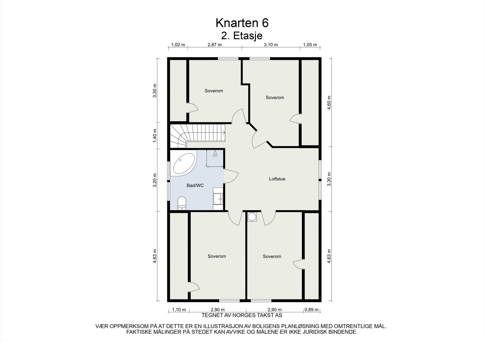 PLANTEGNING 2. ETASJE Galleribilde