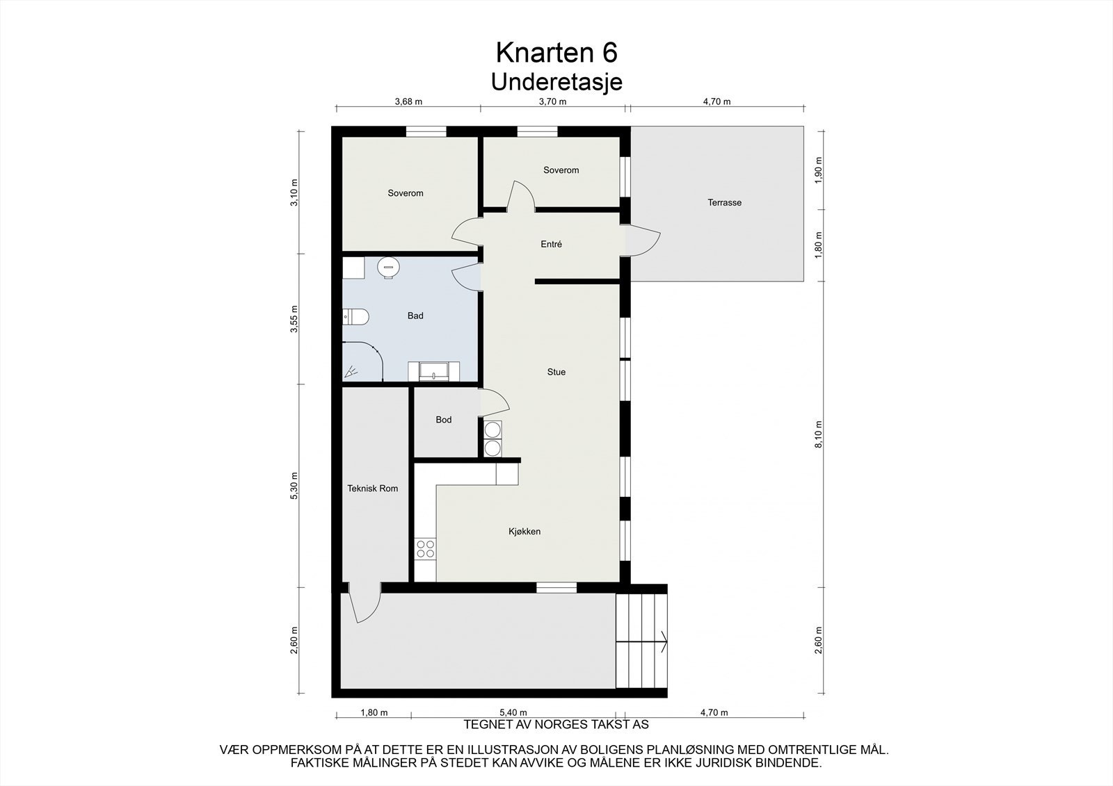 PLANTEGNING KJELLERETASJE Galleribilde