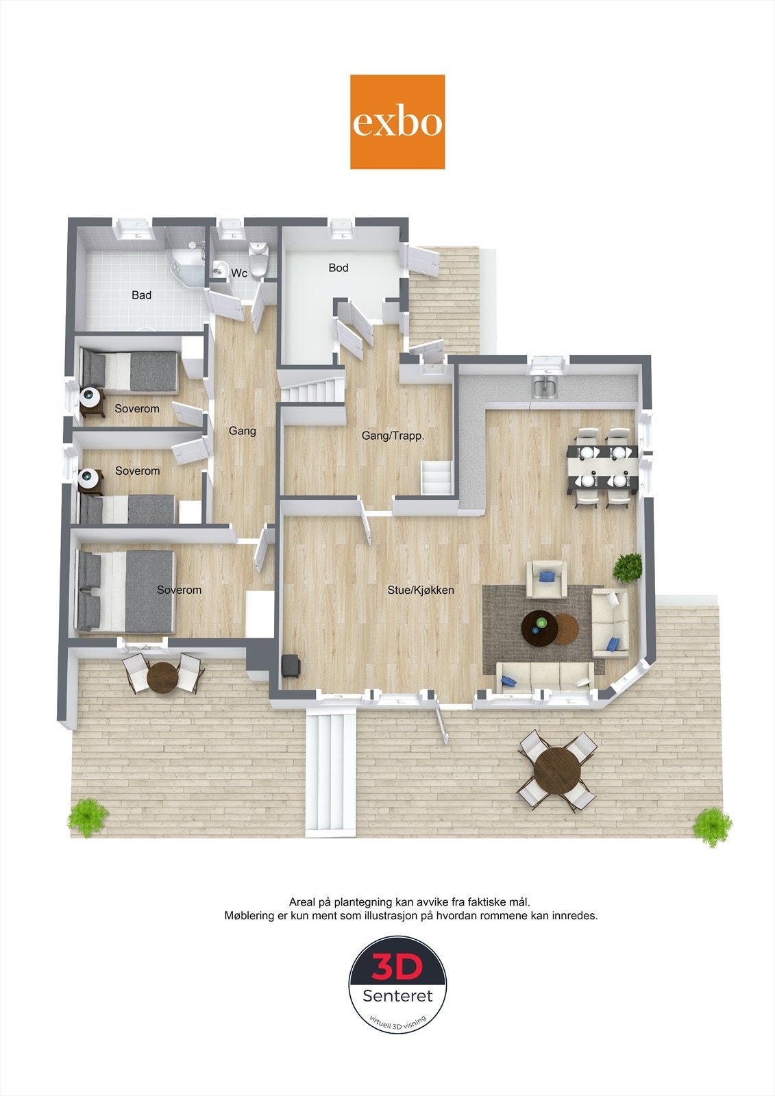 Plantegning hovedetasje Galleribilde