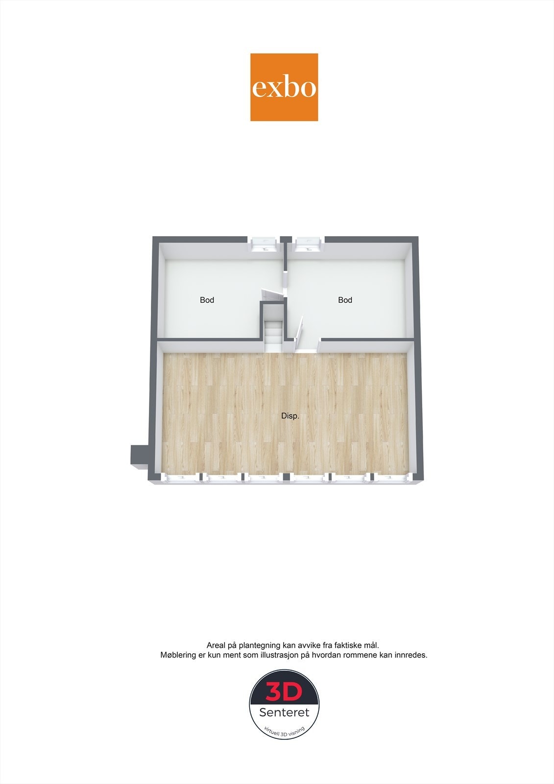 Plantegning loft Galleribilde