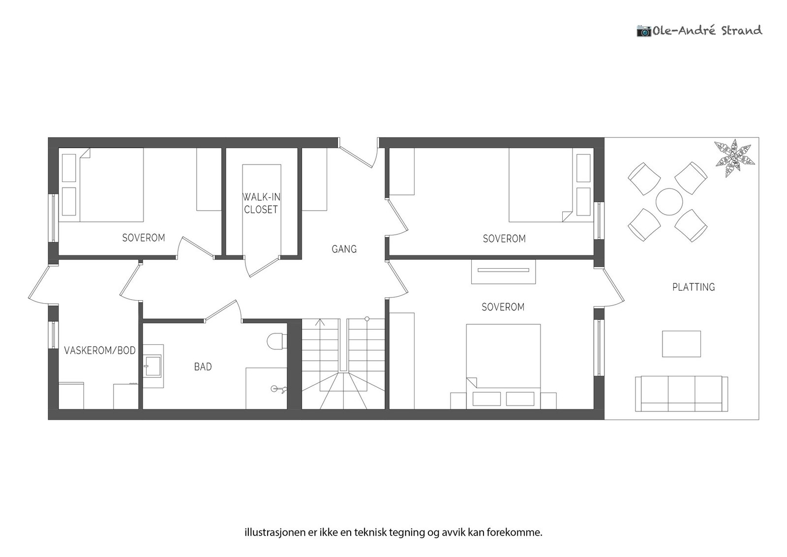 Planskisse 1. etasje Galleribilde