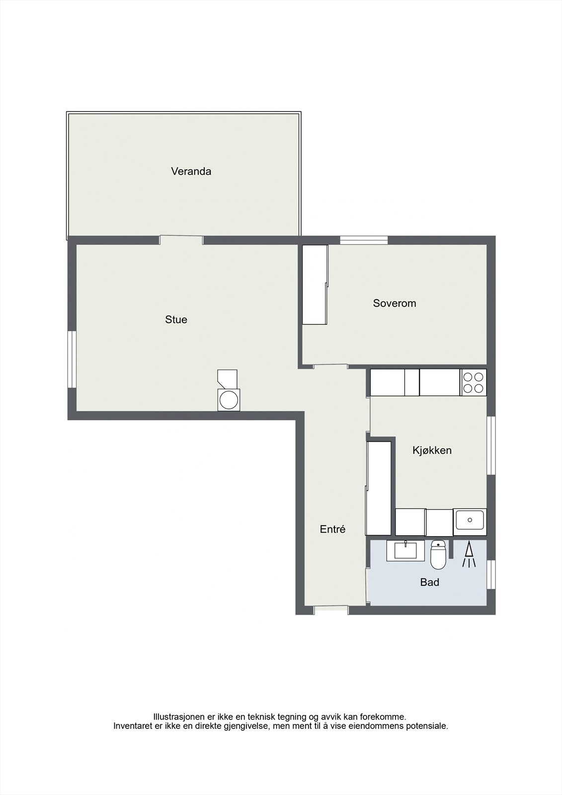 Plantegning Galleribilde