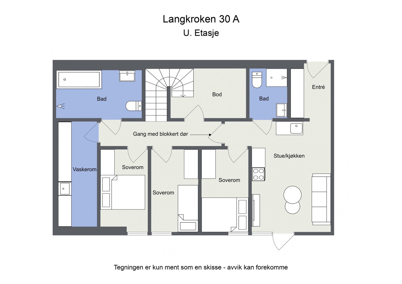 Plantegning 1.etasje Galleribilde