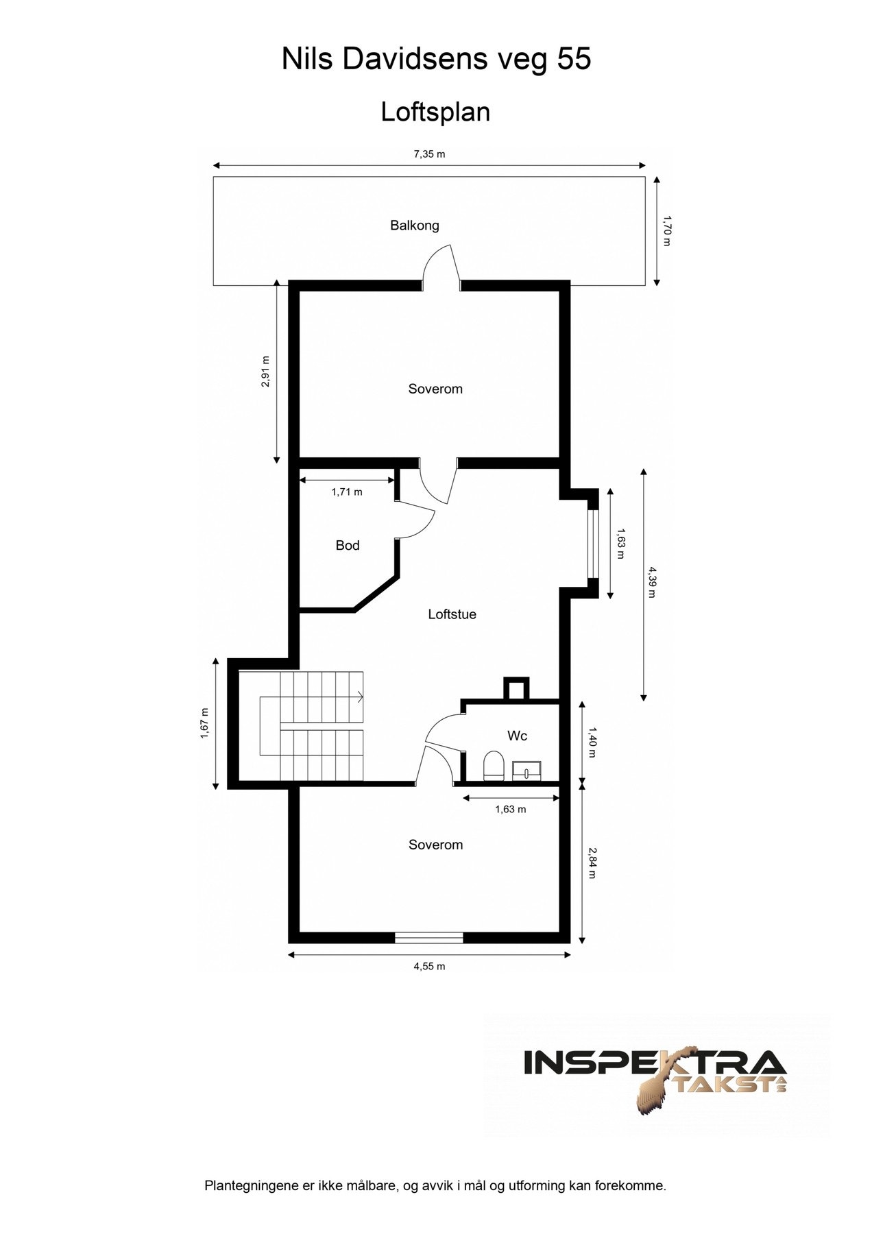 Plantegning 2. etasje Galleribilde