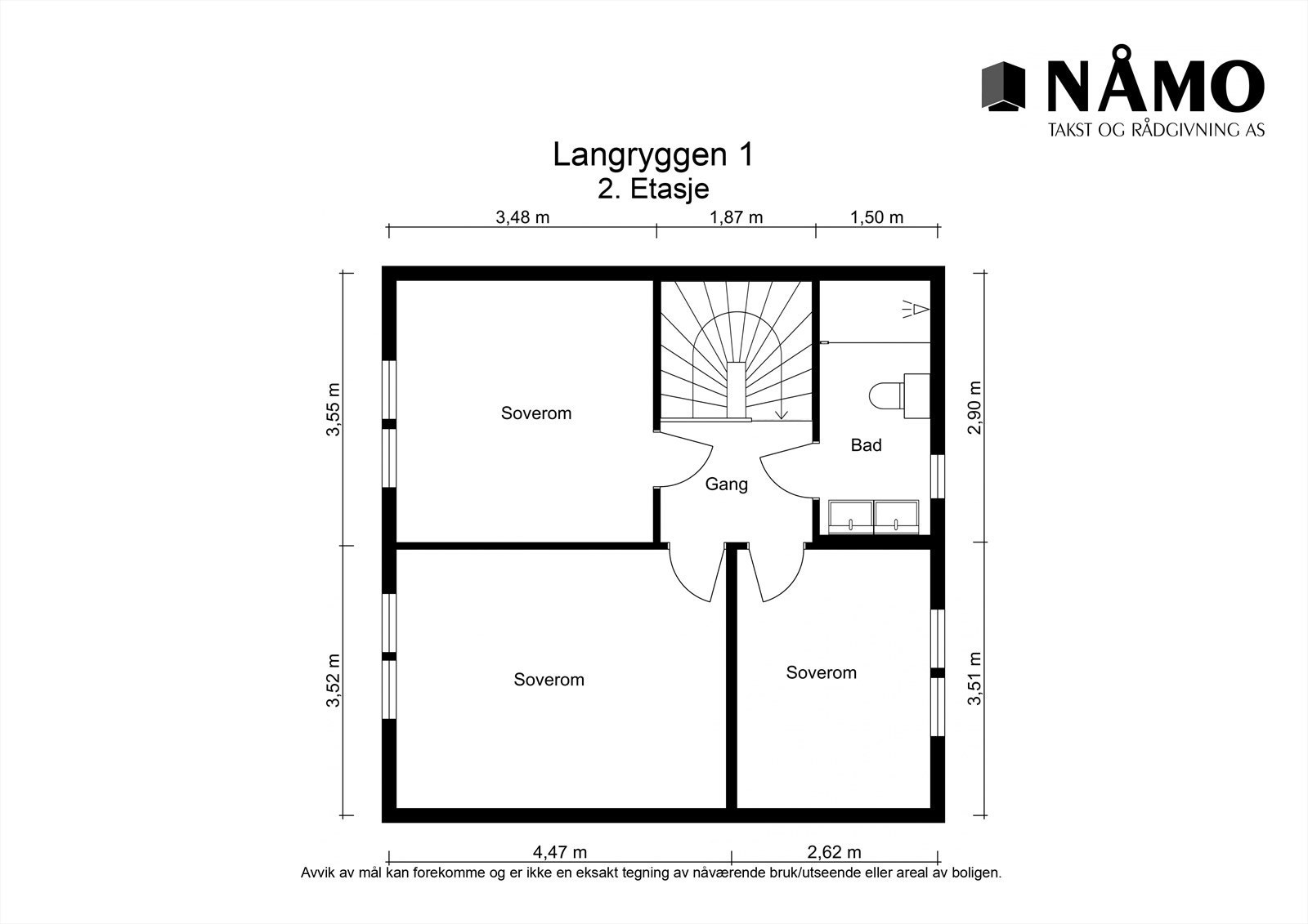 Plantegning 2. etasje. Galleribilde