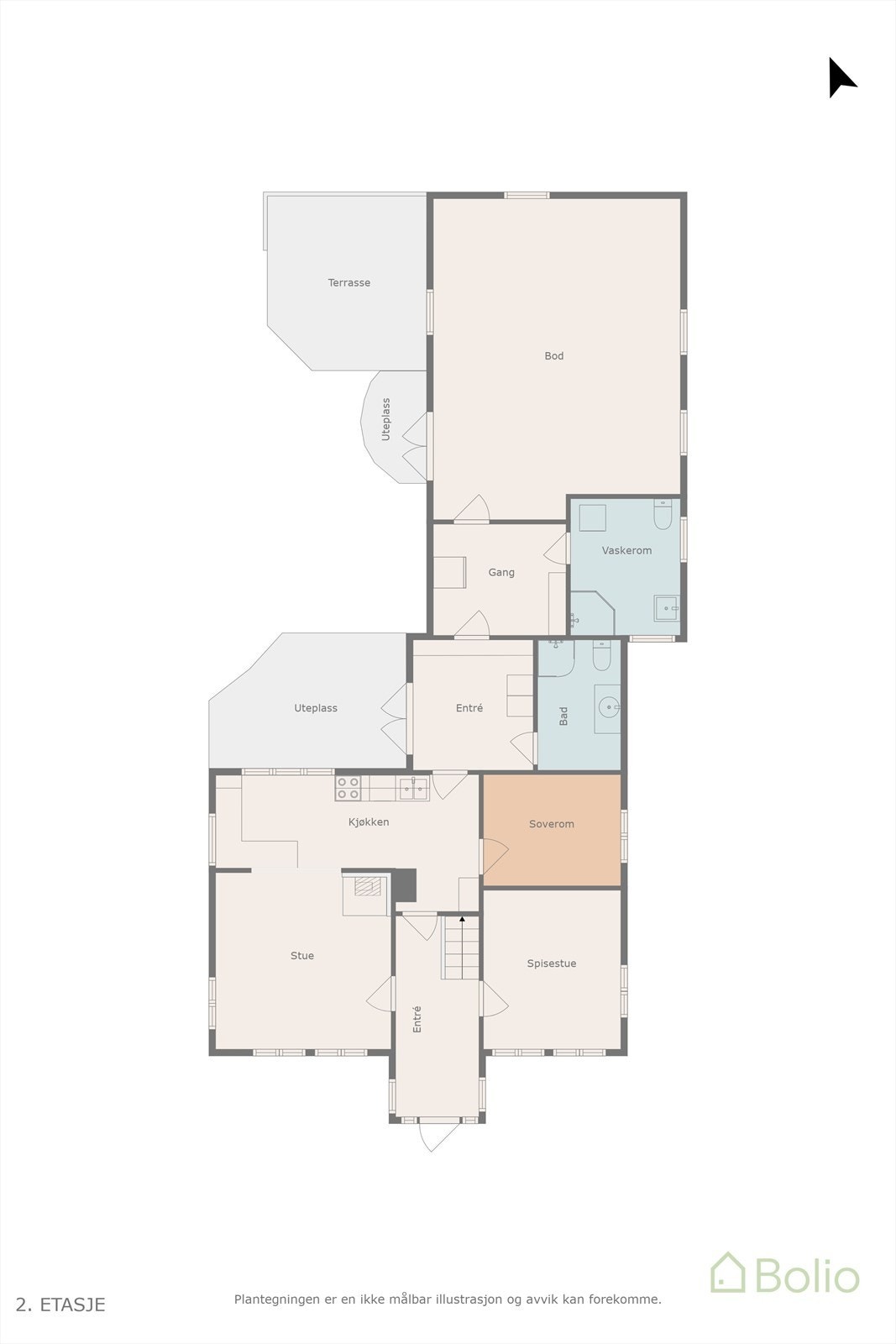 Plantegning 1.etasje Galleribilde
