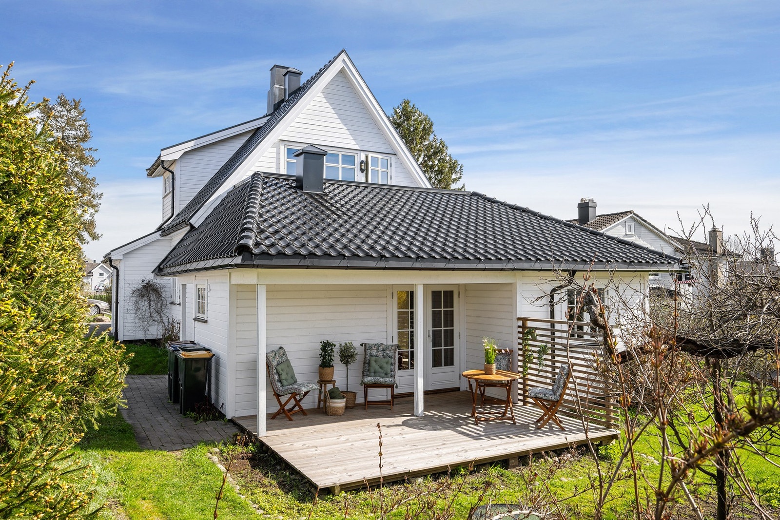 Gode solforhold på terrassen Galleribilde