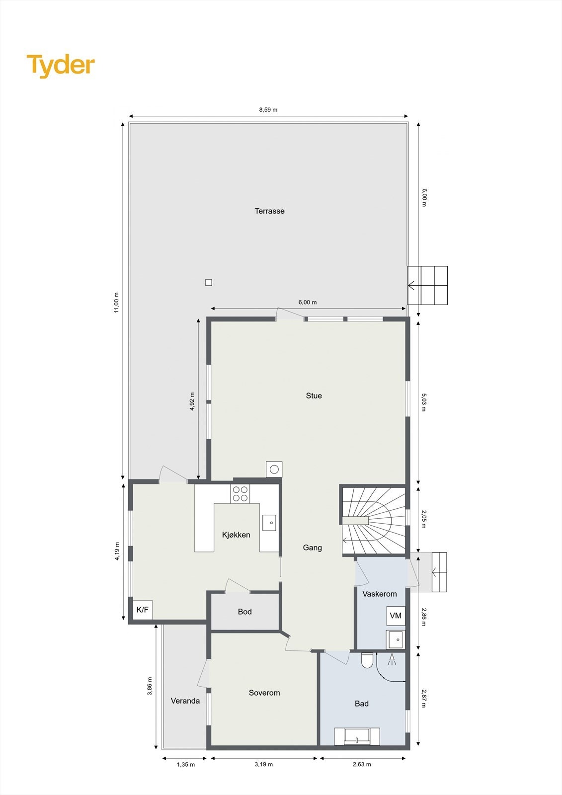 Planskisse 1.etasje Galleribilde