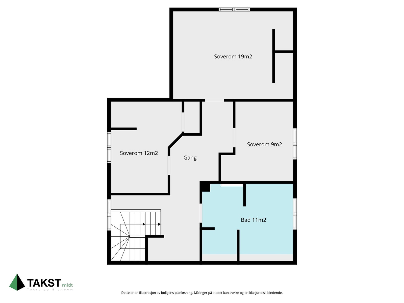 Planskisse loft Galleribilde