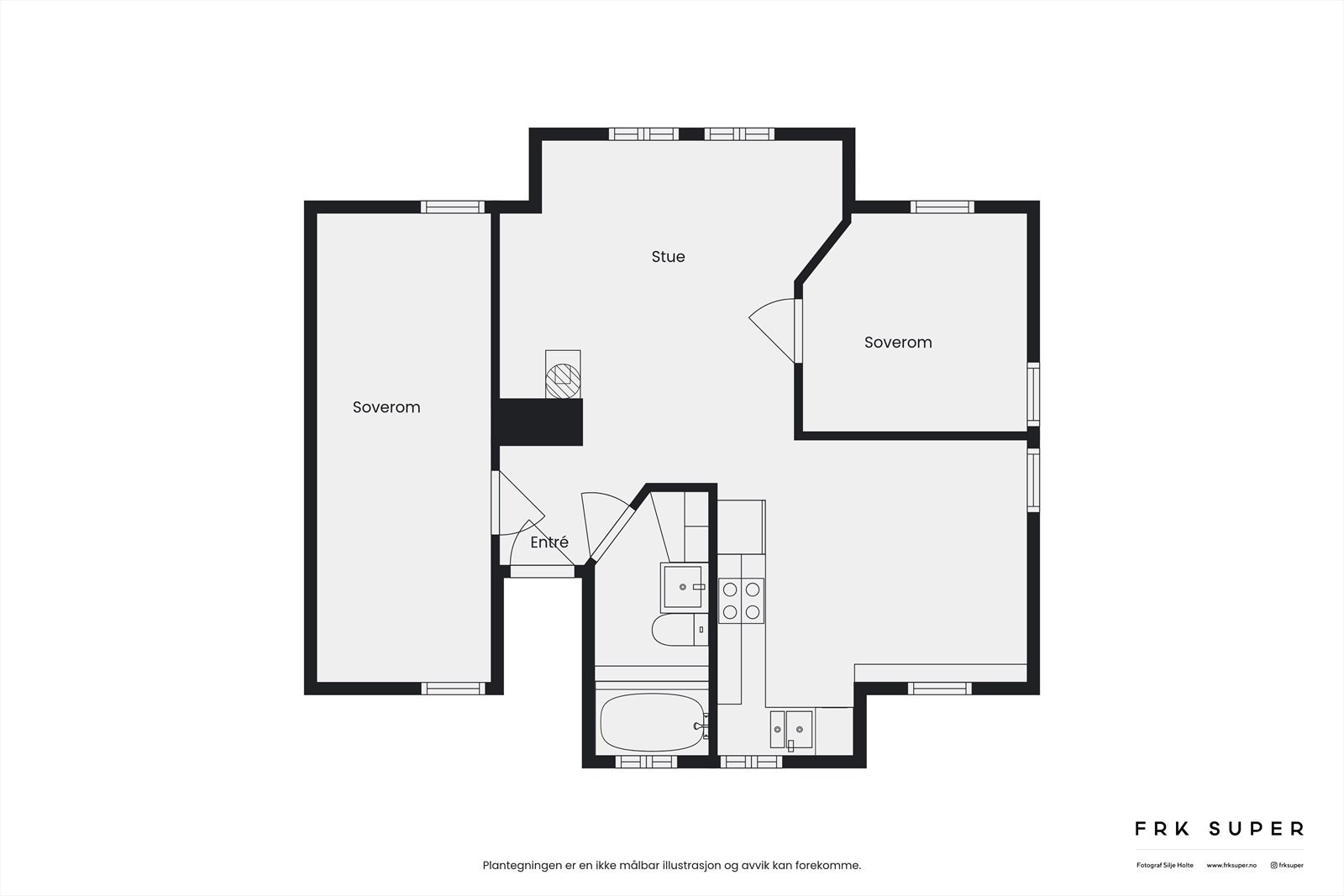 Plantegning - loftsetasje Galleribilde