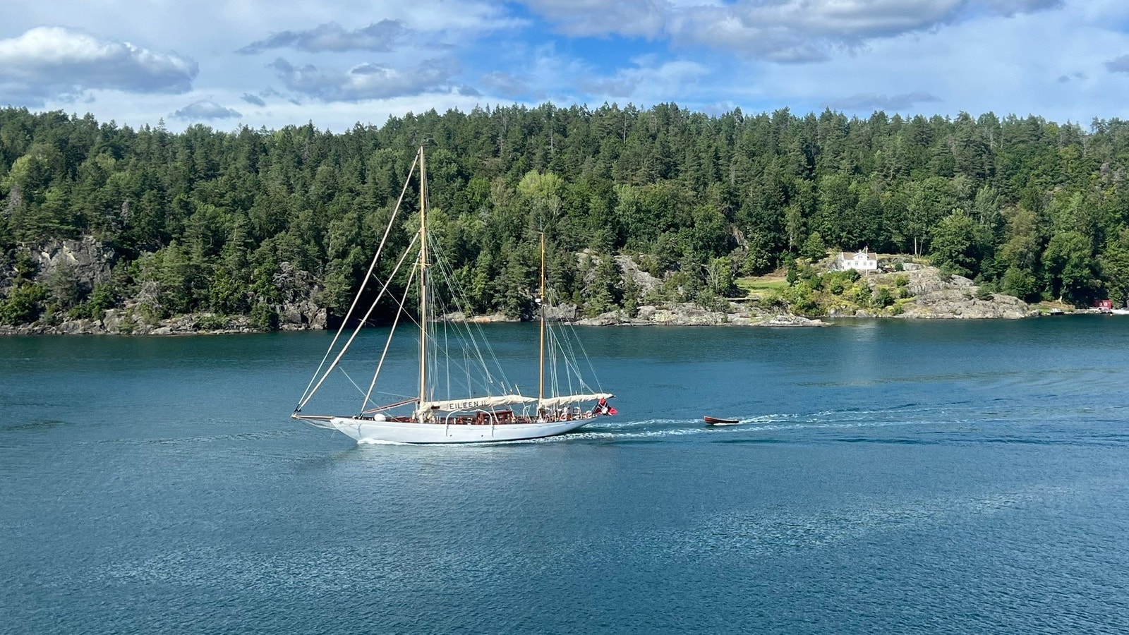 Utsikten fra terrassen Galleribilde