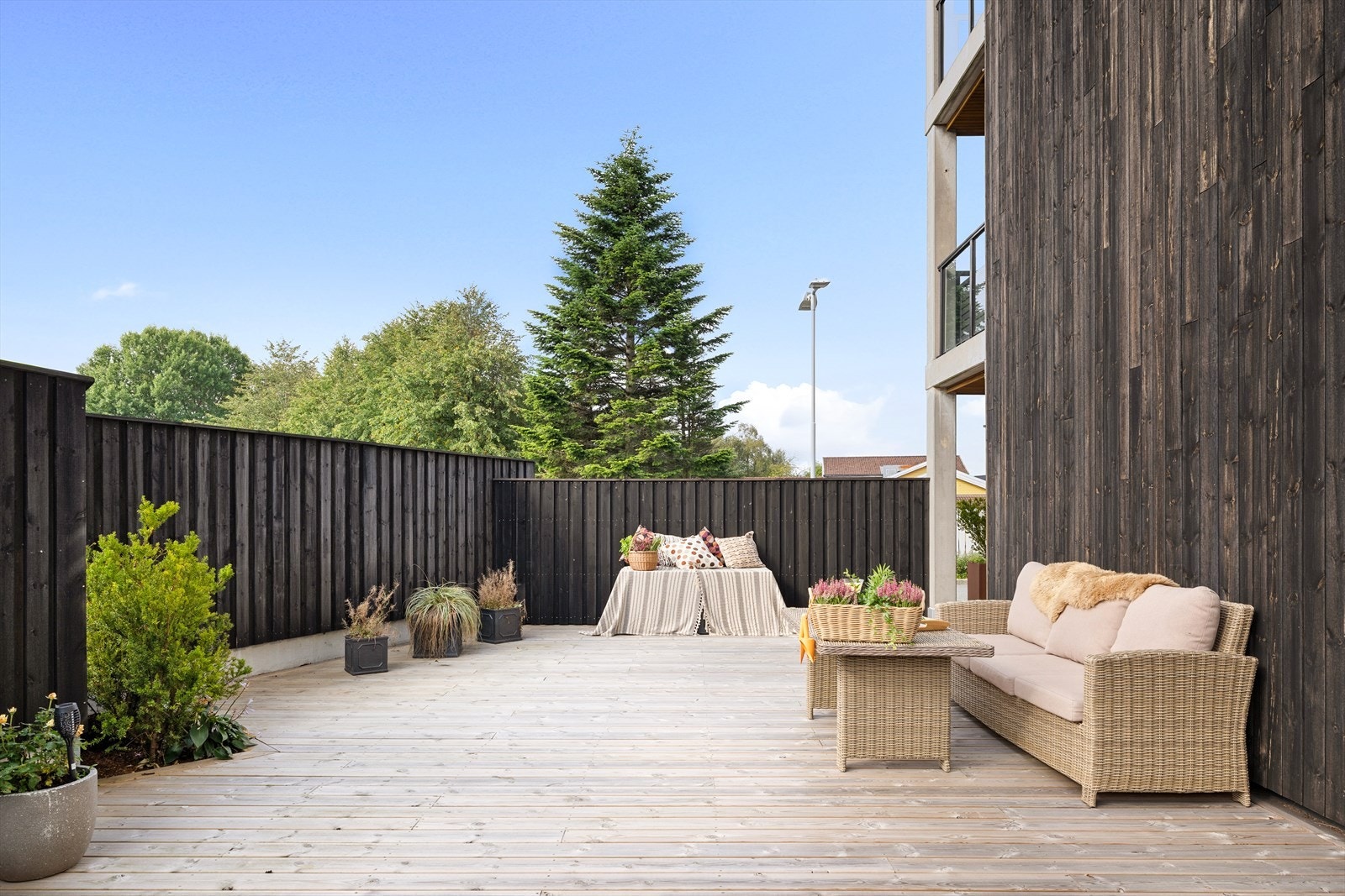 Terrassen har fantastiske solforhold. Galleribilde
