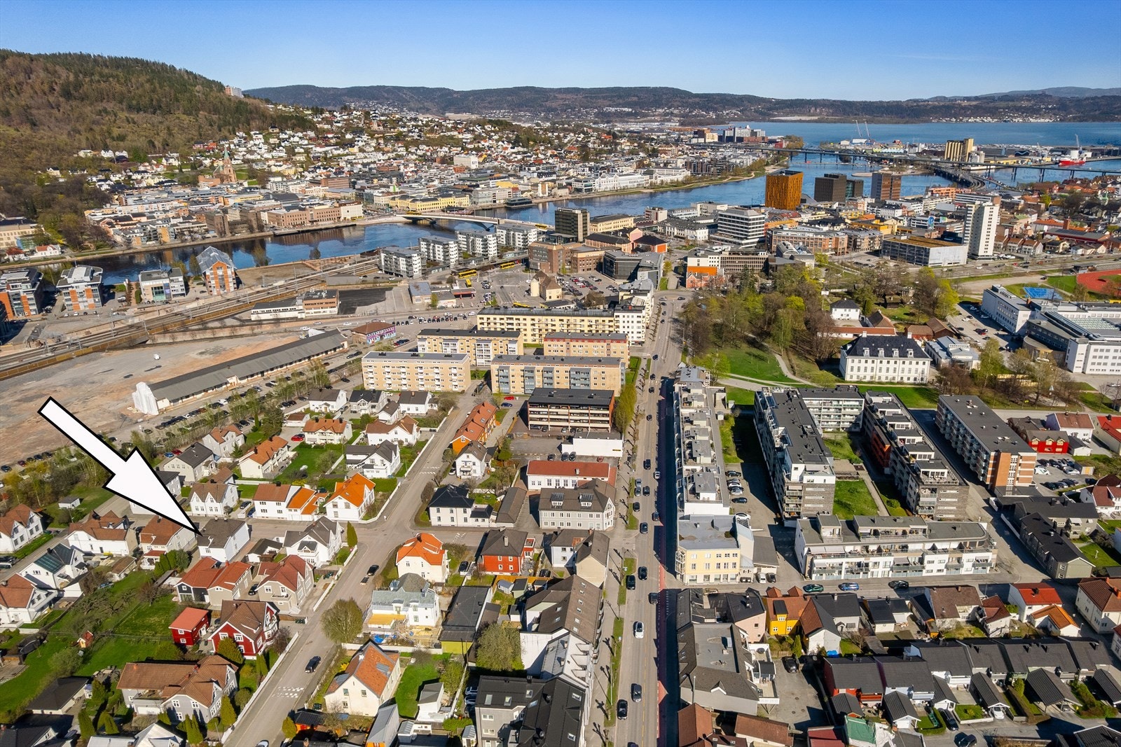 Nybyen har vokst frem som en av de mer populære områdene i Drammen siste årene med sin flotte arkitektur og sentrumsnære beliggenhet Galleribilde