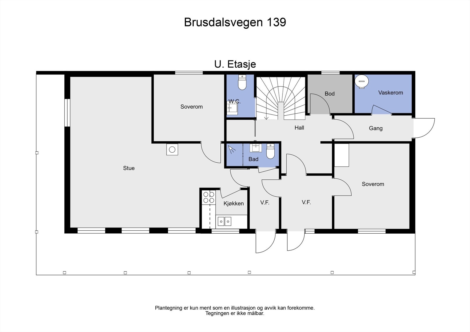 2 D plategning underetasje Galleribilde