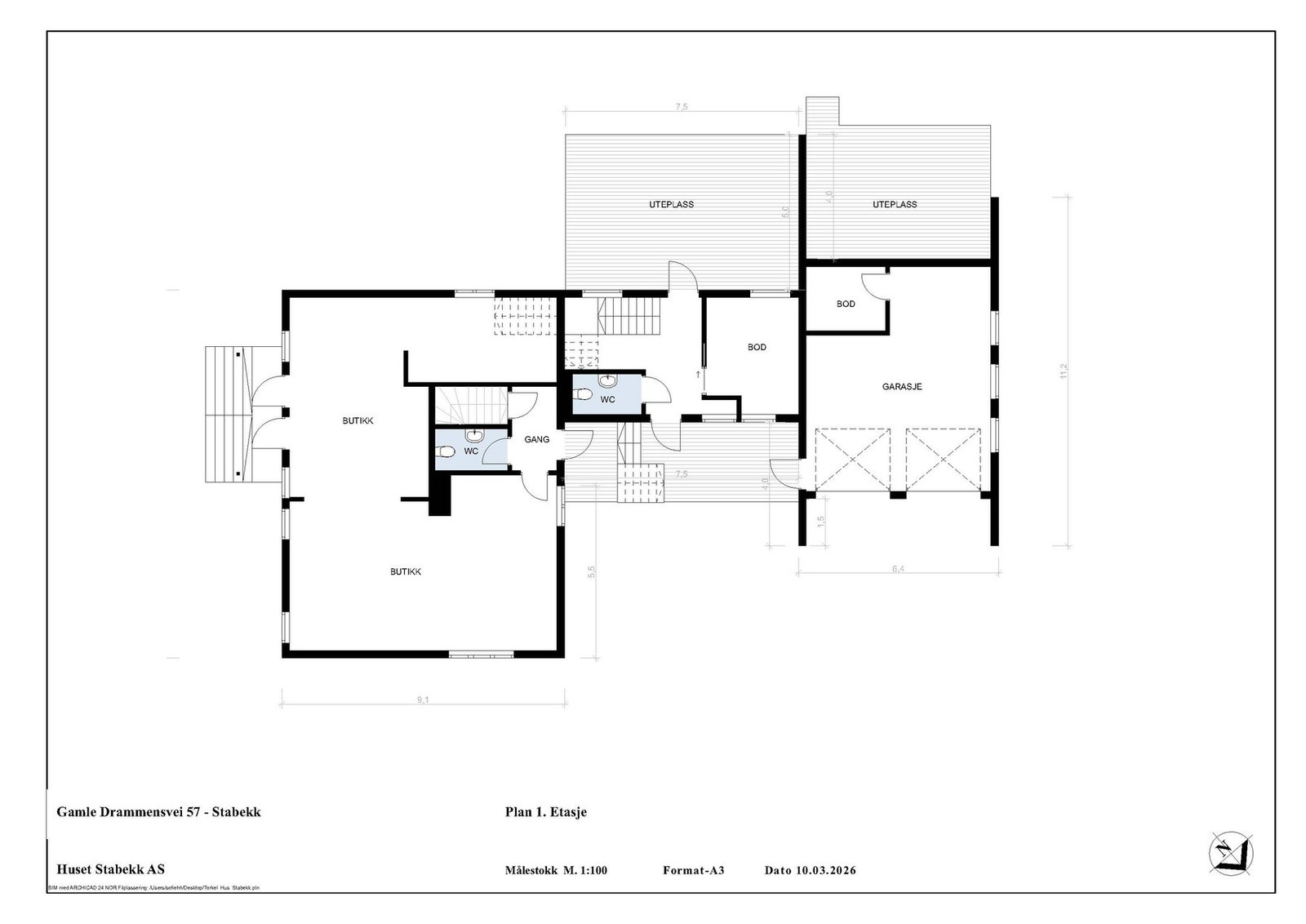 Plantegning. Galleribilde