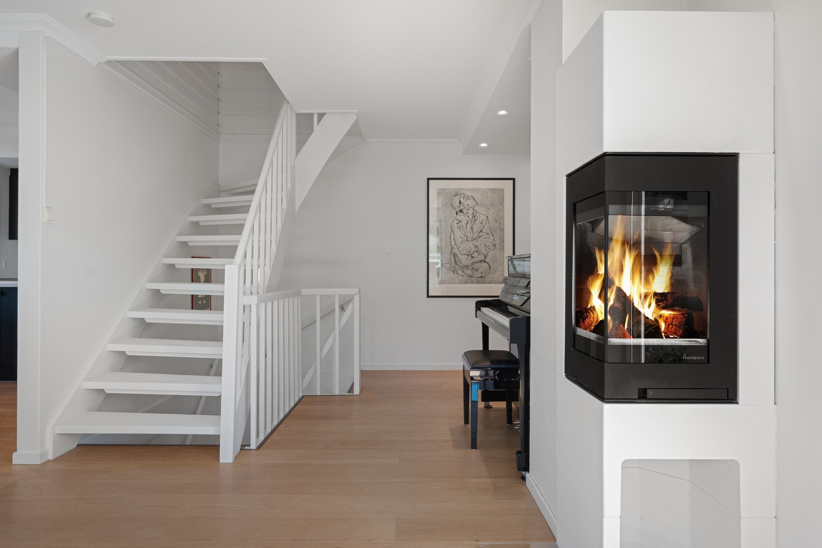 Installert ny vedovn i 2019/2020. Galleribilde
