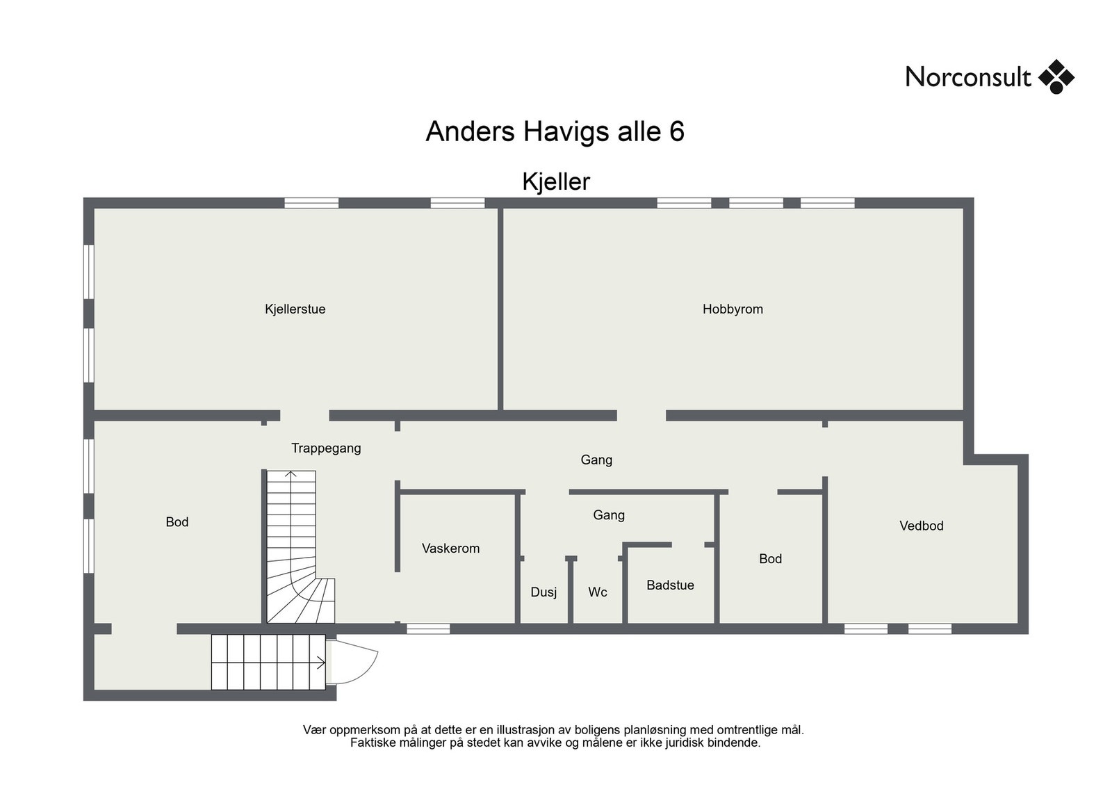Planskisse - 1.etasje Galleribilde