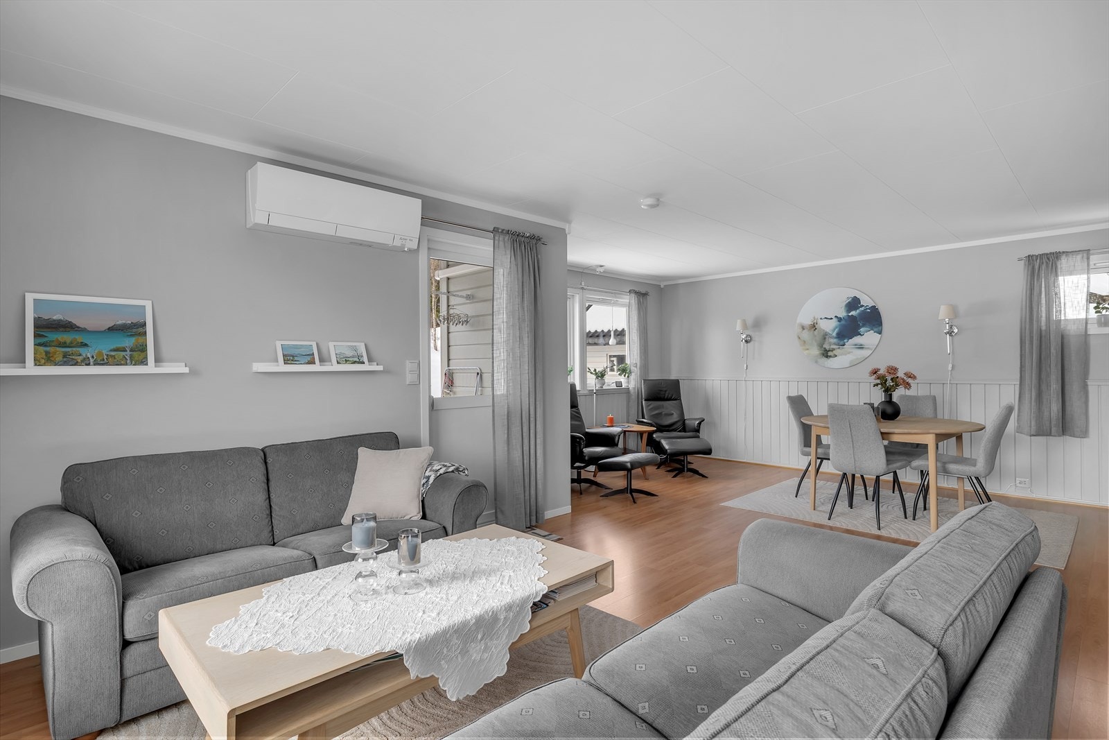 Den gode planløsningen gjøre det enkelt å innrede i flere soner. Galleribilde