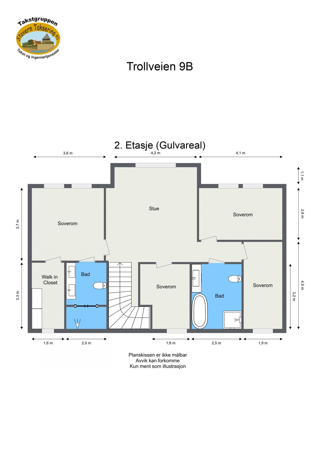 Plantegning for 2.etg Galleribilde