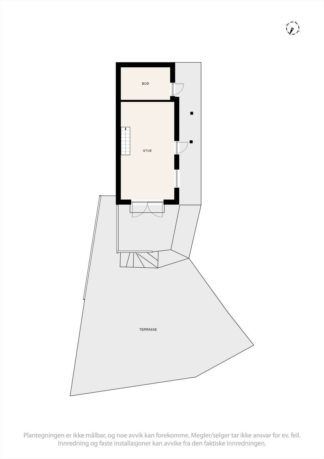 Plantegning sjøbu. Galleribilde